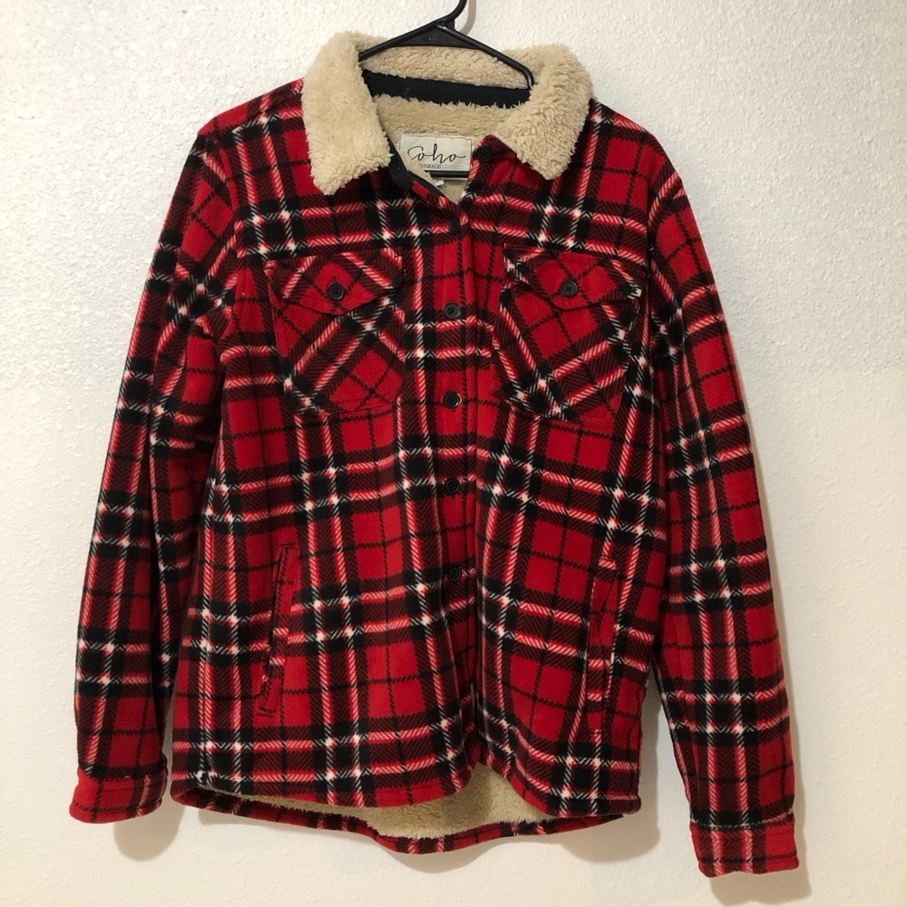 SoHo Threads Flannel/Fleece Jacket